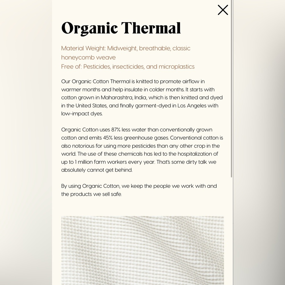 Mate The Label | Thermal Crop Tank | Navy | XS - Picture 4 of 4